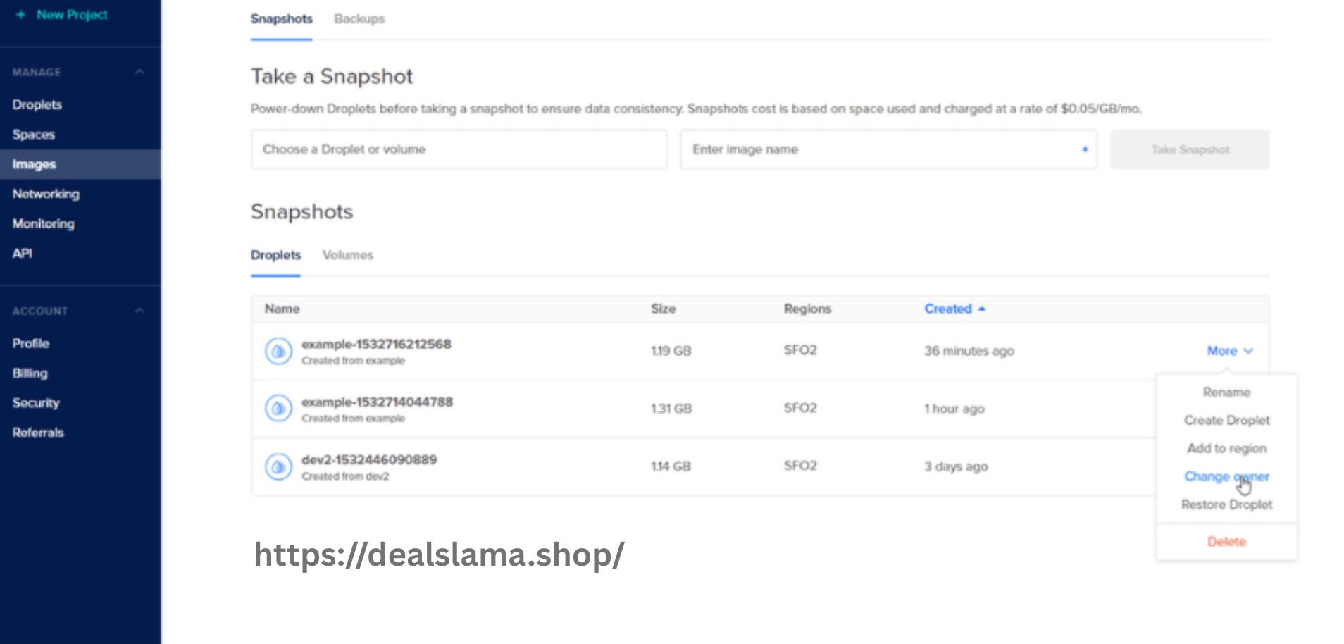 DigitalOcean Account Buy
