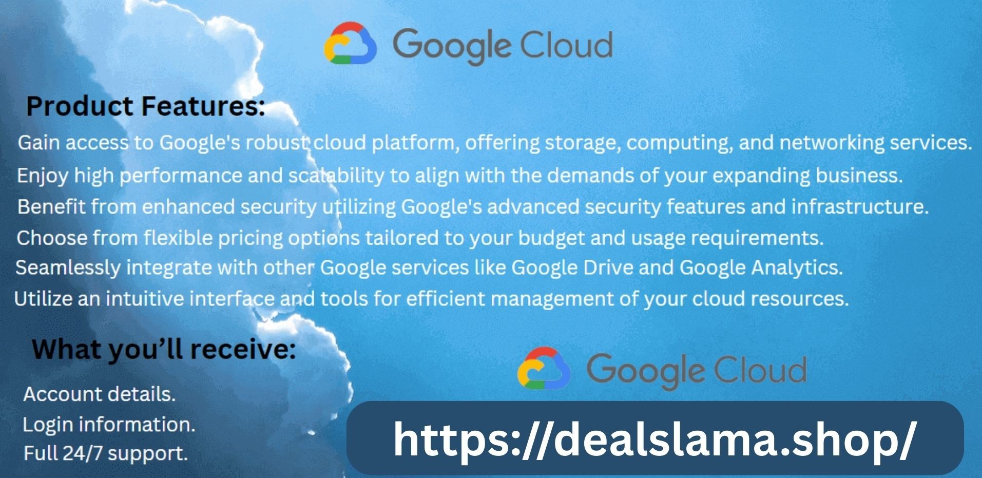 buy google cloud accounts